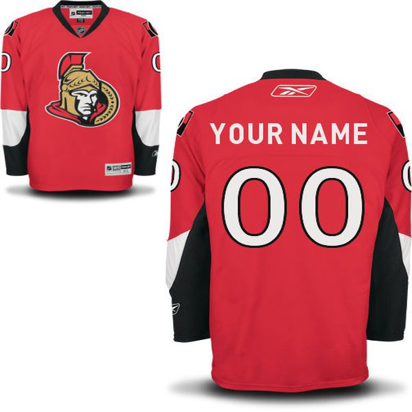 Reebok Ottawa Senators Men Premier Home Custom NHL Jersey - Red->->Custom Jersey